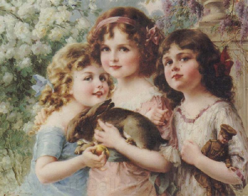 Emile Vernon The Three Graces Germany oil painting art